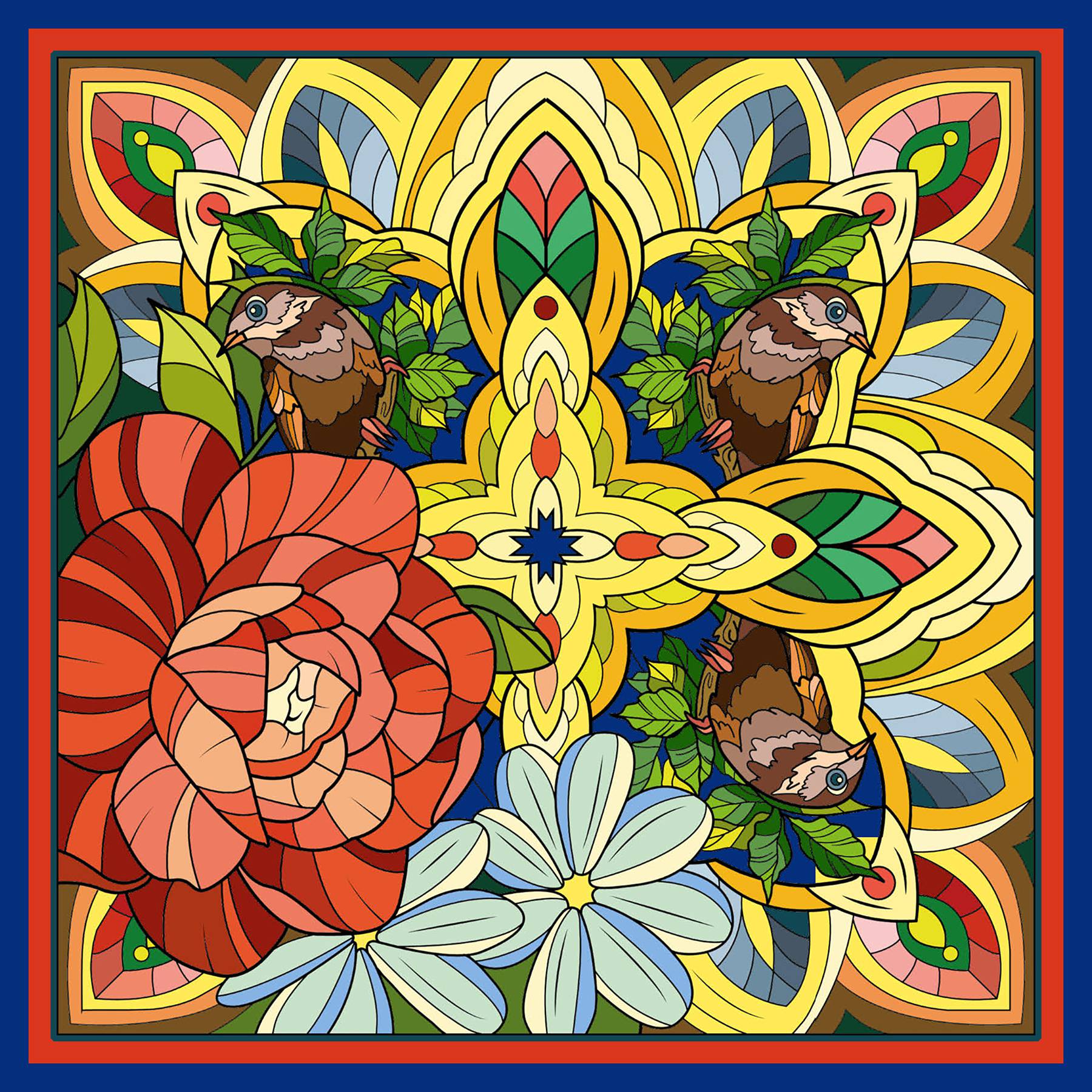 FRAMED FLORAL BIRDS